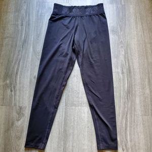 VS Pink Ultimate Black Cropped Leggings